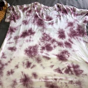 T-Shirt Tye Dyed Pink and White